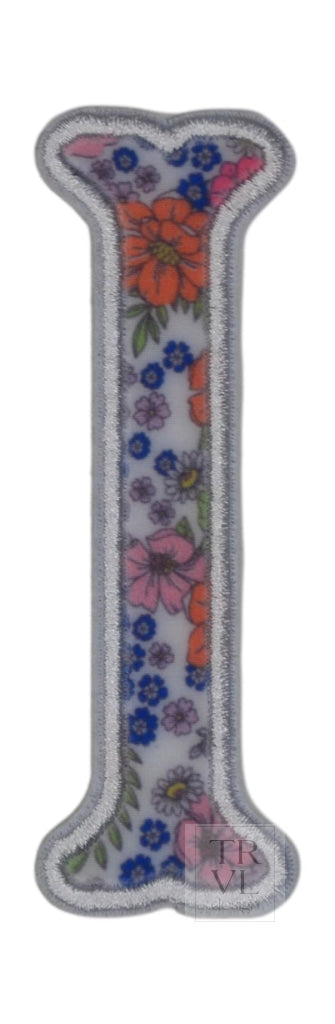 GARDEN FLORAL APPLIQUÉ LETTERS