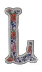 GARDEN FLORAL APPLIQUÉ LETTERS