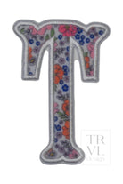 GARDEN FLORAL APPLIQUÉ LETTERS