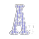 Gingham Lilac Appliqué Letters *2 Pc Pre-Pack* Letter A