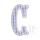 Gingham Lilac Appliqué Letters *2 Pc Pre-Pack* Letter C