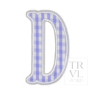 Gingham Lilac Appliqué Letters *2 Pc Pre-Pack* Letter D