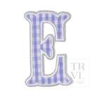 Gingham Lilac Appliqué Letters *2 Pc Pre-Pack* Letter E