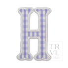 Gingham Lilac Appliqué Letters *2 Pc Pre-Pack* Letter H