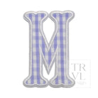 Gingham Lilac Appliqué Letters *2 Pc Pre-Pack* Letter M