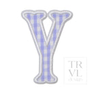 Gingham Lilac Appliqué Letters *2 Pc Pre-Pack*