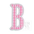 Gingham Pink Appliqué Letters *2 Pc Pre-Pack* Letter B