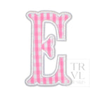 Gingham Pink Appliqué Letters *2 Pc Pre-Pack* Letter E