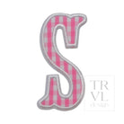 Gingham Pink Appliqué Letters *2 Pc Pre-Pack* Letter S