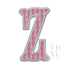 Gingham Pink Appliqué Letters *2 Pc Pre-Pack* Letter Z
