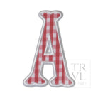 Gingham Red Appliqué Letters *2 Pc Pre-Pack* Letter A