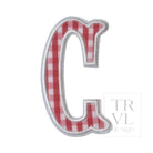 Gingham Red Appliqué Letters *2 Pc Pre-Pack* Letter C