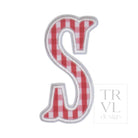 Gingham Red Appliqué Letters *2 Pc Pre-Pack* Letter S