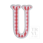 Gingham Red Appliqué Letters *2 Pc Pre-Pack*