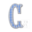 Gingham Sky Appliqué Letters *2 Pc Pre-Pack* Letter C