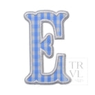 Gingham Sky Appliqué Letters *2 Pc Pre-Pack* Letter E