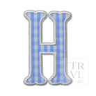 Gingham Sky Appliqué Letters *2 Pc Pre-Pack* Letter H