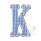 Gingham Sky Appliqué Letters *2 Pc Pre-Pack* Letter K