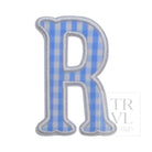 Gingham Sky Appliqué Letters *2 Pc Pre-Pack* Letter R