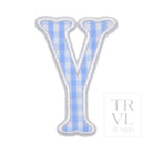 Gingham Sky Appliqué Letters *2 Pc Pre-Pack*
