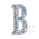 LETTER APPLIQUÉS - LARGE HAMPTONS FLORAL *2 PC PRE-PACK* - Letter B - Decorative Stickers