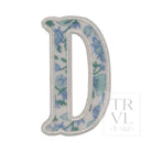 LETTER APPLIQUÉS - LARGE HAMPTONS FLORAL *2 PC PRE-PACK* - Letter D - Decorative Stickers