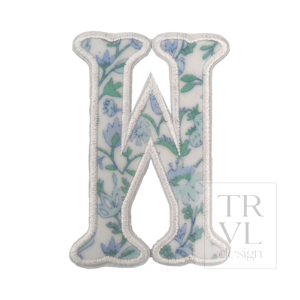 LETTER APPLIQUÉS - LARGE HAMPTONS FLORAL *2 PC PRE-PACK* - Decorative Stickers