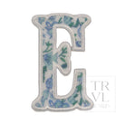 LETTER APPLIQUÉS - LARGE HAMPTONS FLORAL *2 PC PRE-PACK* - Letter E - Decorative Stickers
