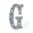 LETTER APPLIQUÉS - LARGE HAMPTONS FLORAL *2 PC PRE-PACK* - Letter G - Decorative Stickers