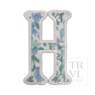 LETTER APPLIQUÉS - LARGE HAMPTONS FLORAL *2 PC PRE-PACK* - Letter H - Decorative Stickers