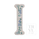 LETTER APPLIQUÉS - LARGE HAMPTONS FLORAL *2 PC PRE-PACK* - Letter I - Decorative Stickers