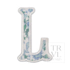 LETTER APPLIQUÉS - LARGE HAMPTONS FLORAL *2 PC PRE-PACK* - Letter L - Decorative Stickers