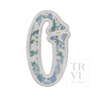 LETTER APPLIQUÉS - LARGE HAMPTONS FLORAL *2 PC PRE-PACK* - Letter O - Decorative Stickers