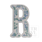 LETTER APPLIQUÉS - LARGE HAMPTONS FLORAL *2 PC PRE-PACK* - Letter R - Decorative Stickers