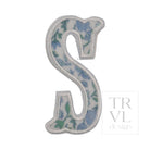 LETTER APPLIQUÉS - LARGE HAMPTONS FLORAL *2 PC PRE-PACK* - Letter S - Decorative Stickers