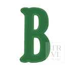 LETTER APPLIQUÉS - LARGE KELLY GREEN CANVAS *2 PC PRE-PACK* - Letter B - Decorative Stickers