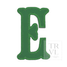 LETTER APPLIQUÉS - LARGE KELLY GREEN CANVAS *2 PC PRE-PACK* - Letter E - Decorative Stickers