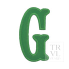 LETTER APPLIQUÉS - LARGE KELLY GREEN CANVAS *2 PC PRE-PACK* - Letter G - Decorative Stickers