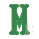 LETTER APPLIQUÉS - LARGE KELLY GREEN CANVAS *2 PC PRE-PACK* - Letter M - Decorative Stickers