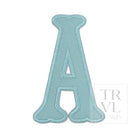 LETTER APPLIQUÉS - LARGE LAKE BLUE CANVAS *2 PC PRE-PACK* - Letter A - Decorative Stickers