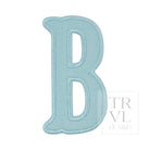LETTER APPLIQUÉS - LARGE LAKE BLUE CANVAS *2 PC PRE-PACK* - Letter B - Decorative Stickers