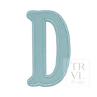 LETTER APPLIQUÉS - LARGE LAKE BLUE CANVAS *2 PC PRE-PACK* - Letter D - Decorative Stickers