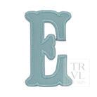 LETTER APPLIQUÉS - LARGE LAKE BLUE CANVAS *2 PC PRE-PACK* - Letter E - Decorative Stickers