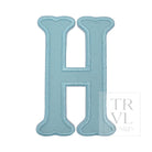 LETTER APPLIQUÉS - LARGE LAKE BLUE CANVAS *2 PC PRE-PACK* - Letter H - Decorative Stickers