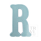 LETTER APPLIQUÉS - LARGE LAKE BLUE CANVAS *2 PC PRE-PACK* - Letter R - Decorative Stickers