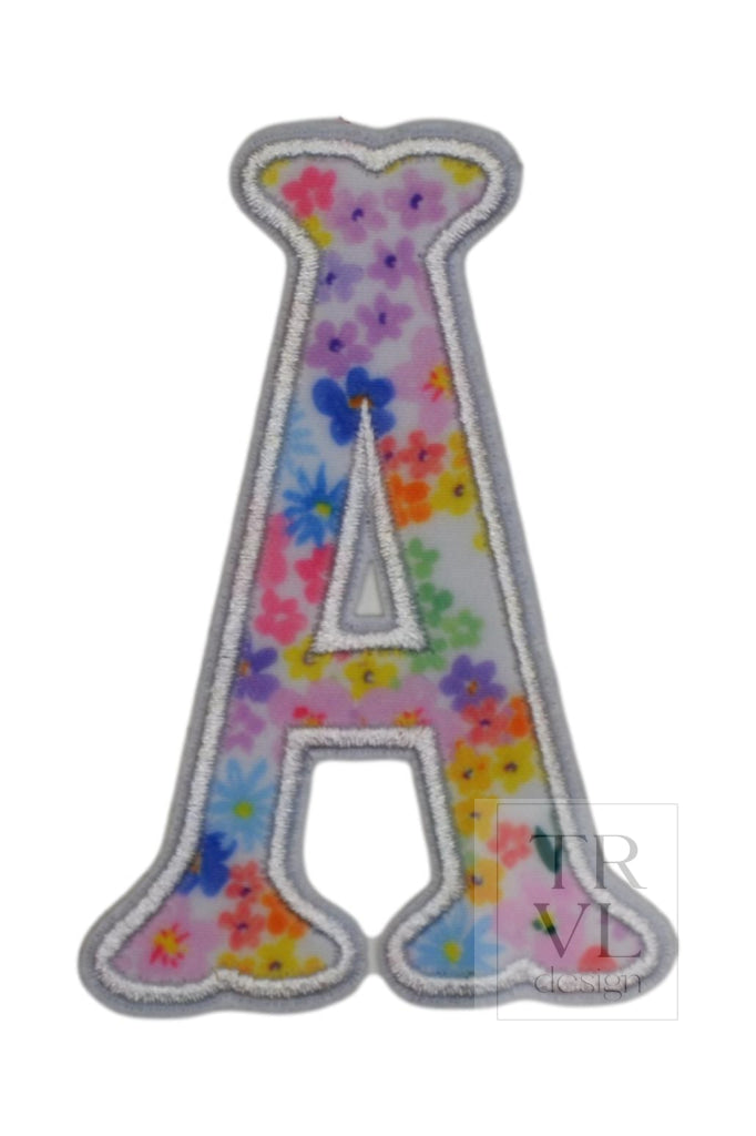 MEADOW FLORAL APPLIQUÉ LETTERS