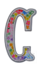 MEADOW FLORAL APPLIQUÉ LETTERS