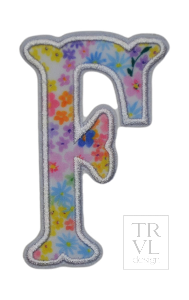 MEADOW FLORAL APPLIQUÉ LETTERS
