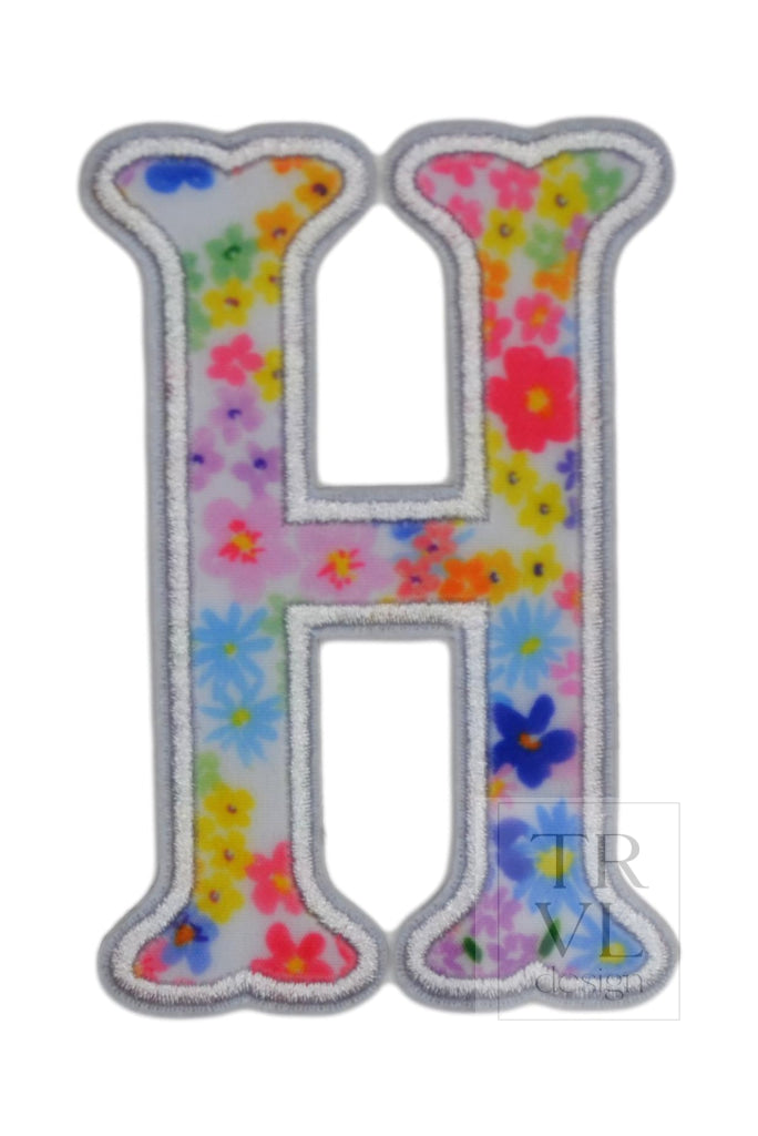 MEADOW FLORAL APPLIQUÉ LETTERS