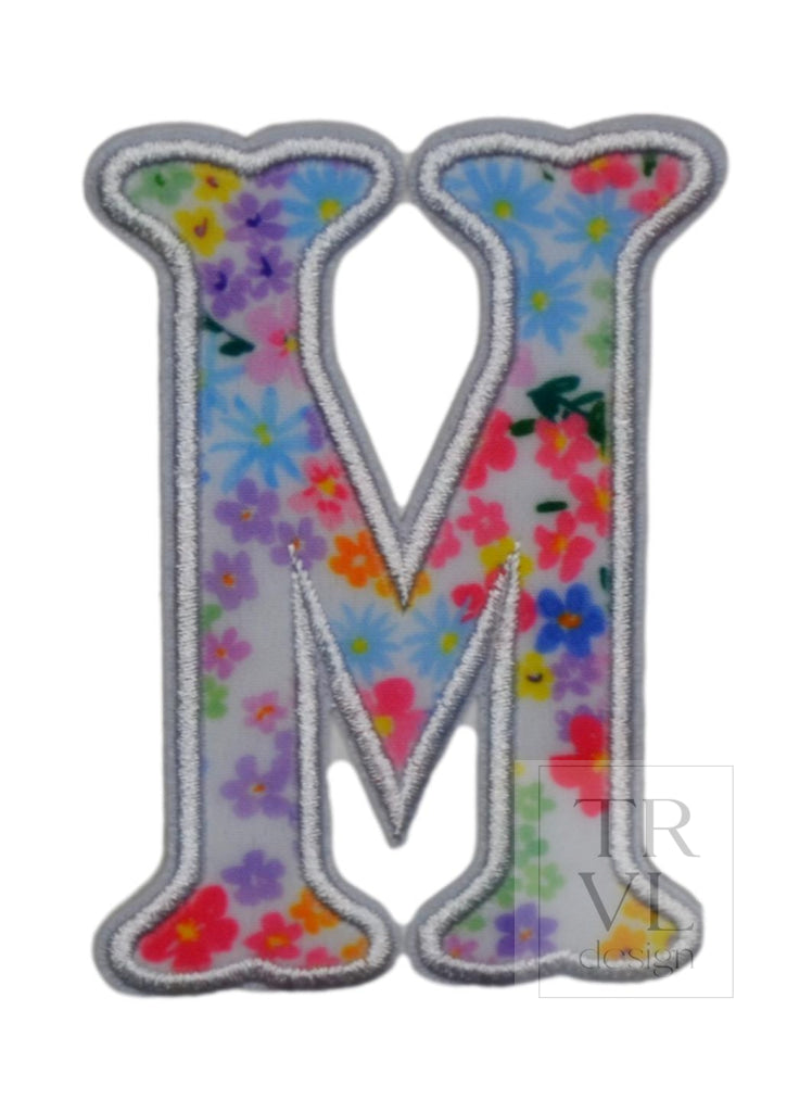 MEADOW FLORAL APPLIQUÉ LETTERS *2 PC PRE-PACK*